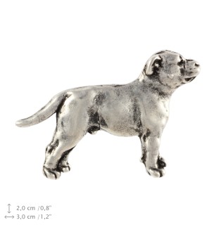 Staffordshire Bull Terrier pin posrebrzony Art-Dog